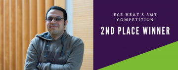 Ahmed E. Mostafa Wins 2nd Place in ECE Heat’s 3MT Competition!