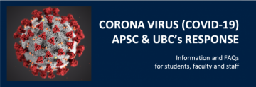 Corona Virus (COVID-19) – APSC & UBC’s Information